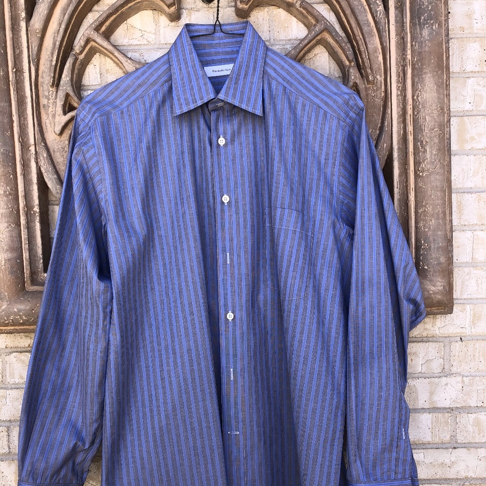 Like New Zegna Men's Dress Shirt